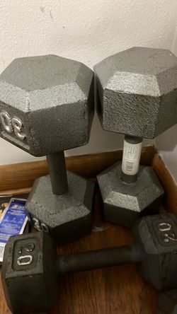 Cast Iron Hex Pack of 2 Dumbbells Set