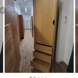 1 DOOR, 3 DRAWS WARDROBE, VERY NICE WOOD QUALITY AND CLEAN (HOME60)