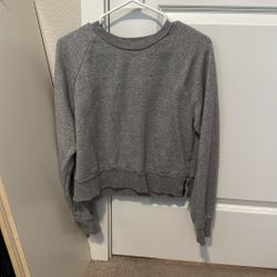 Grey Cropped Sweatshirt 
