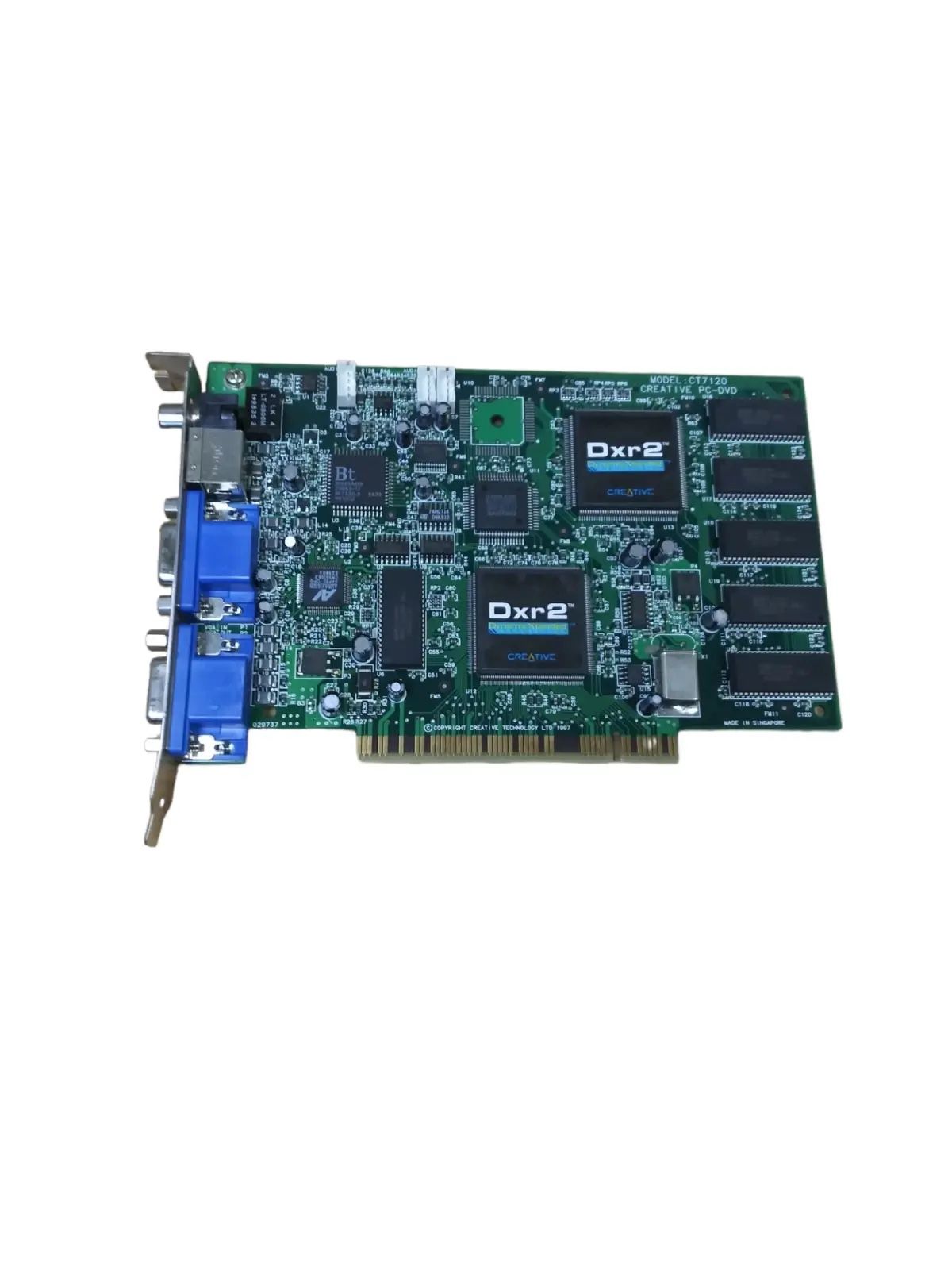 Creative CT7120 DXR2 PC-DVD PCI Dual VGA SPDIF 6-pin Mini DIN Video Decoder Card