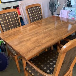 Dining Table With Six Chairs 
