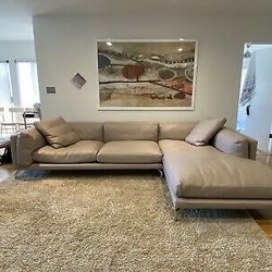 Design within Reach Como Leather Sofa 