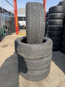 (4) 275-50-21  Used Tires  Good Day Toyo HT $280 Installed!