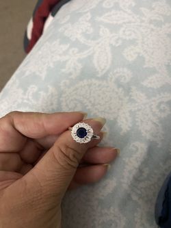 Real 925 Sterling Silver wedding ring size 8