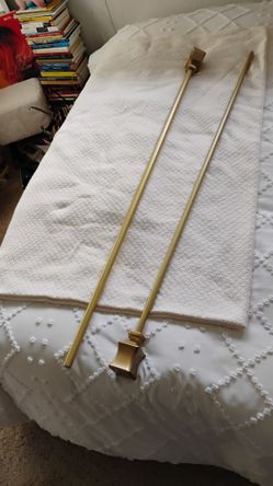 Curtain Rod, Gold, Adjustable
