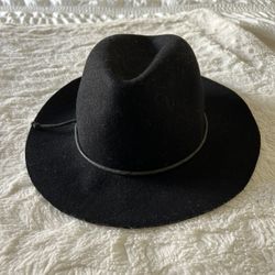Black Wool Hat 