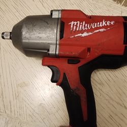 Milwaukee  M18 18-Volt Lithium-Ion Brushless 1/2 in.  Used  High Torque Impact Wrench with Friction Ring Tool-Only