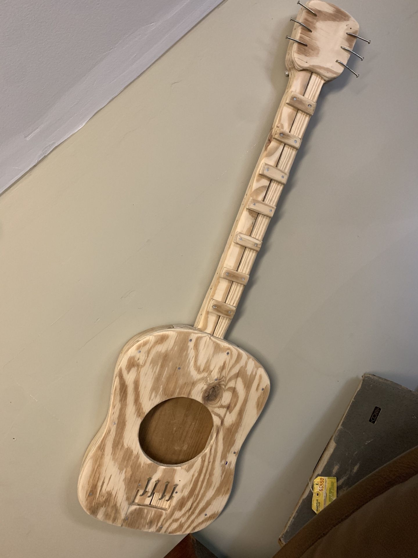 Wooden Guitar Display