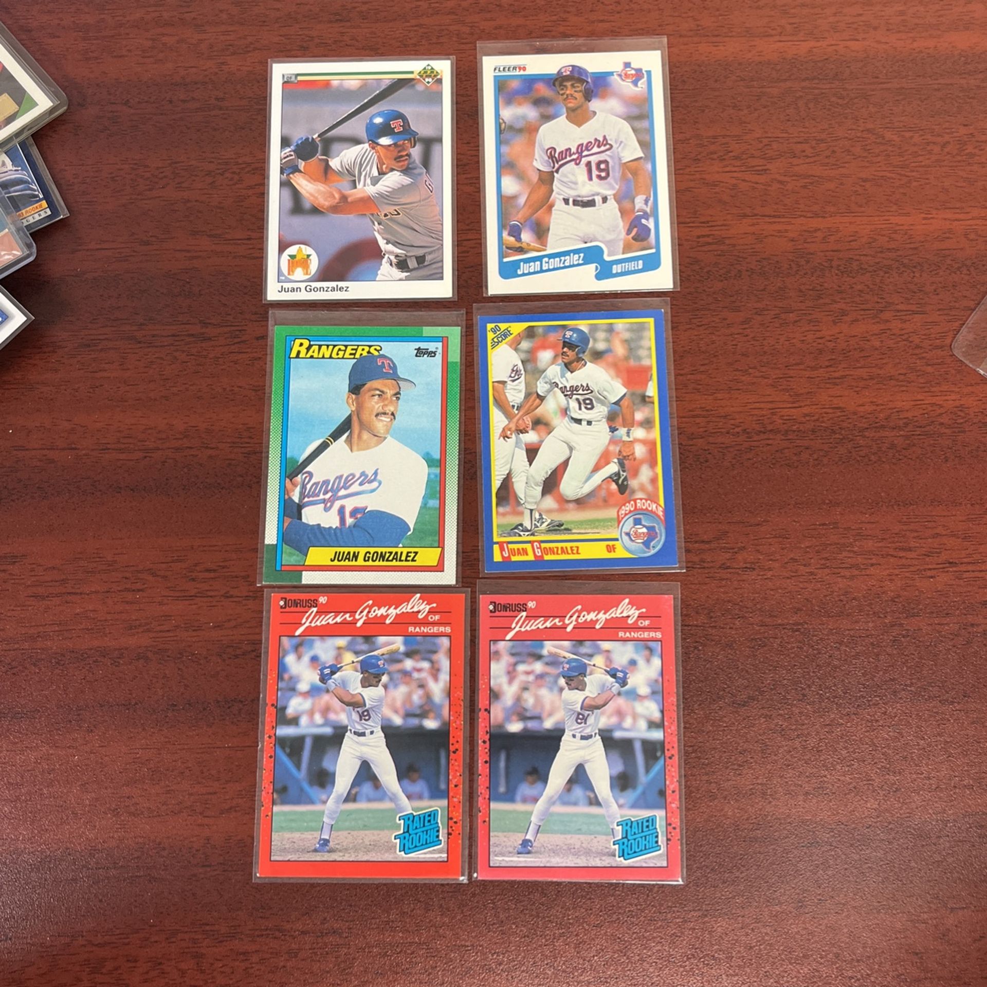 Juan Gonzalez rookie cards