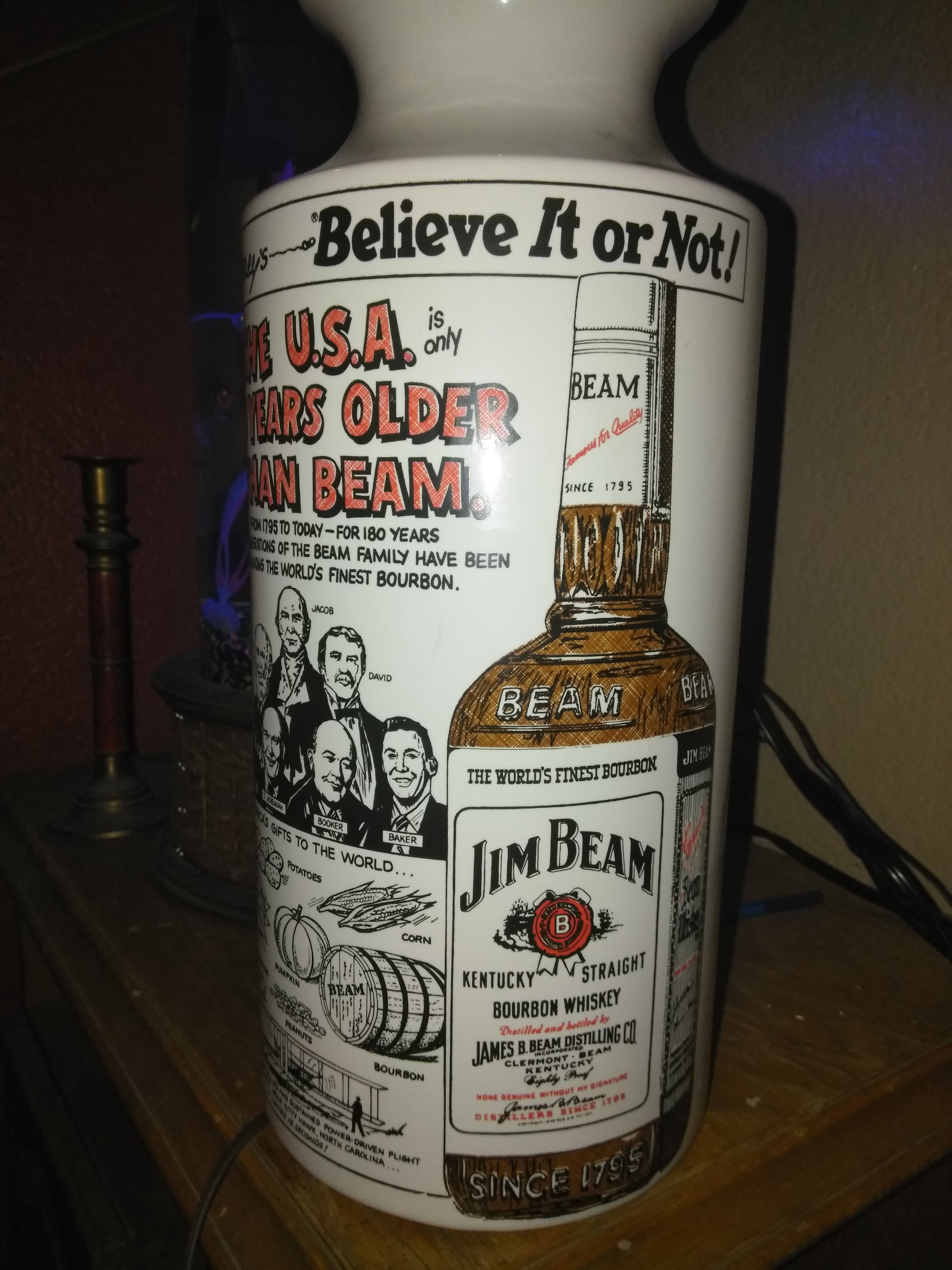 2-VINTAGE JIM BEAM LAMPS