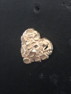 One 10k Gold Nugget Earring!
