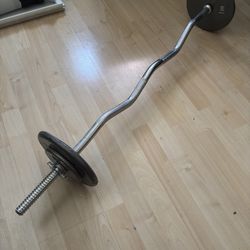 Curling Bar & Weights