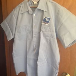 Men’s 17.0 XL Brand New  FLYING CROSS With Tag Postal Office Men’s Uniform Shirt  