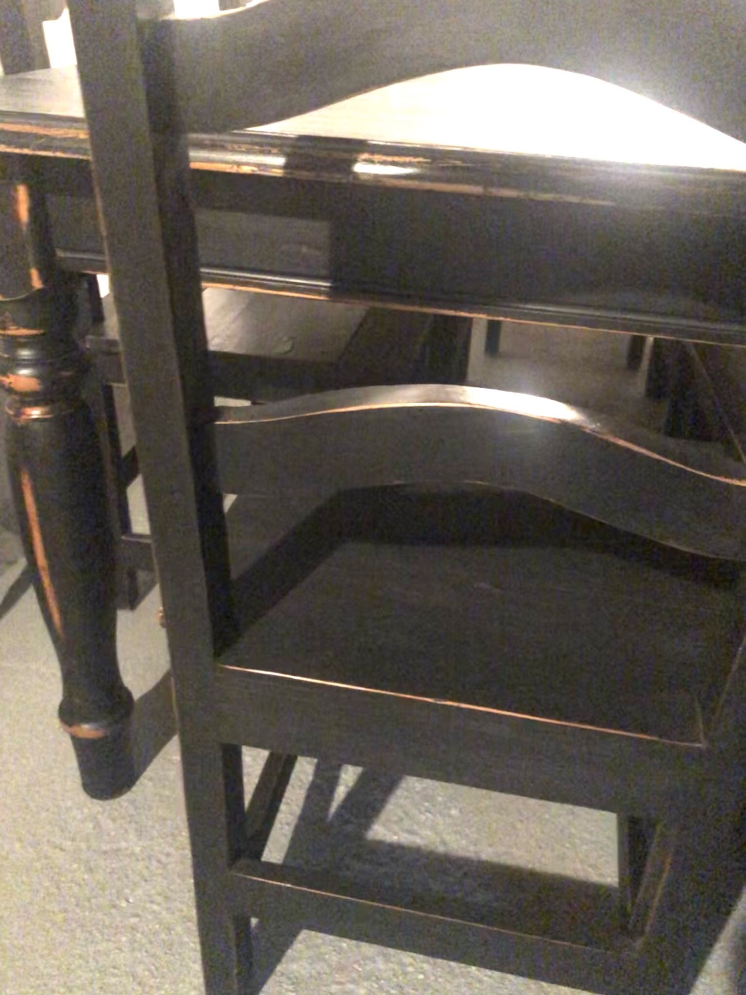 Beautifully Refinished Pine Dining Ladder Back Chairs