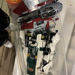 Box Of Legos  Starwars  Spaceships 