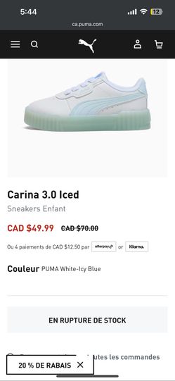 Puma Iced White Girls