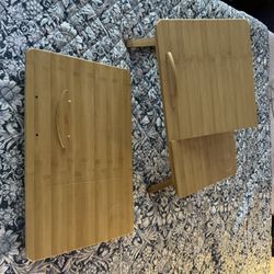 Set of Bamboo TV Trays/ Laptop Tables