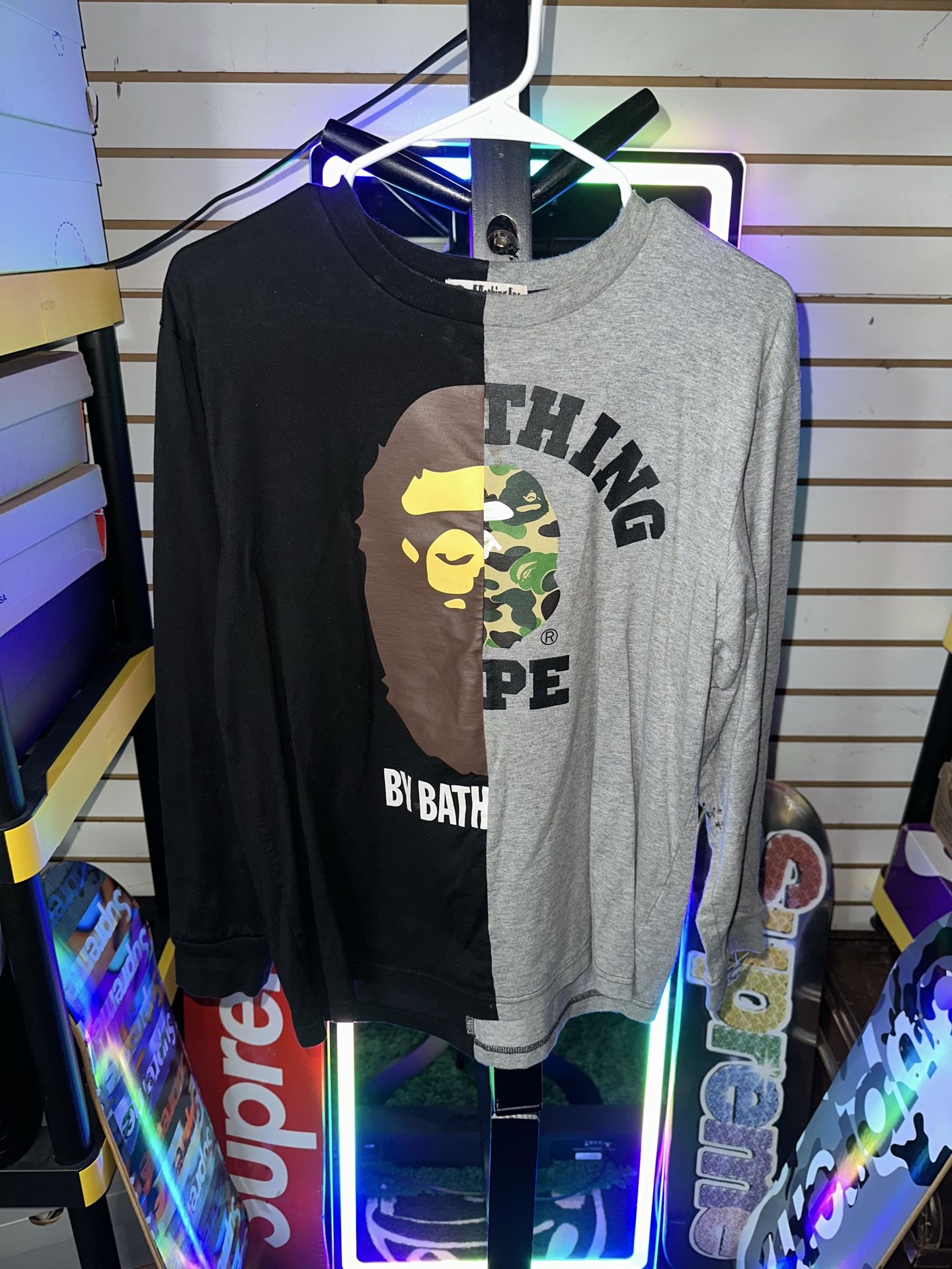 Bape Split Long Sleeve Shirt