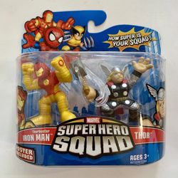 Marvel Super Hero Squad Thorbuster IRON MAN & THOR Figure MOC
