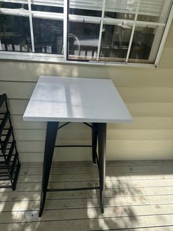 Metal high table