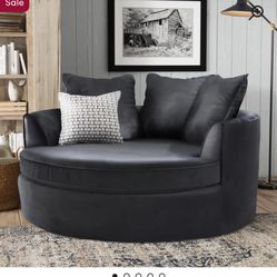 Oversized Barrel Accent Chair