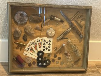 Display With arrowheads, And Misc antiques