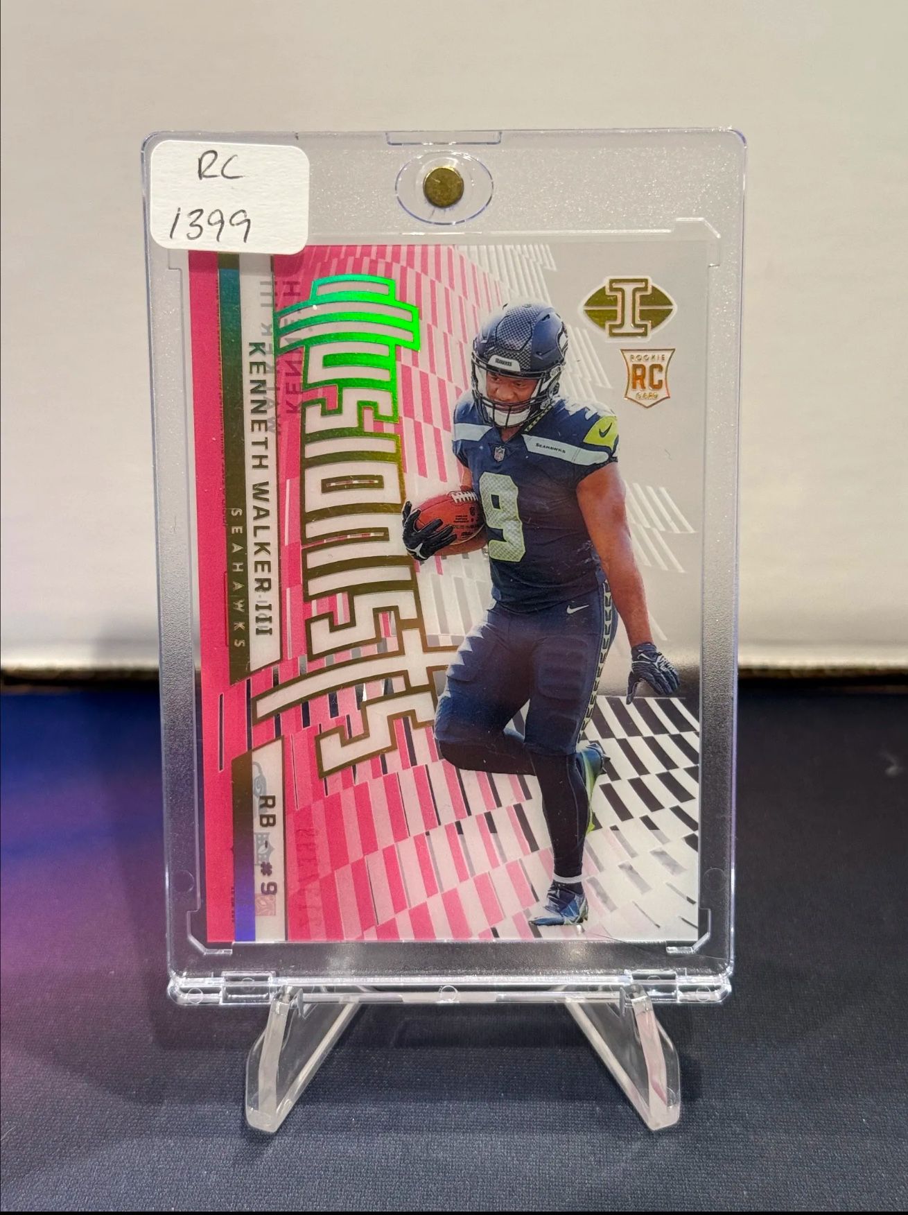 2022 Panini Illusions Illusionists #I-14 Kenneth Walker III RC #/399