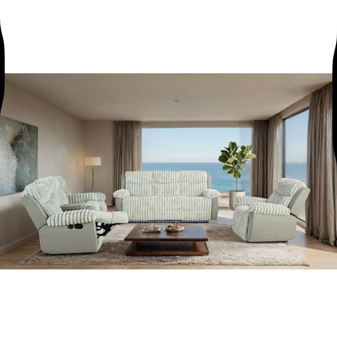 New Recliner Couch, Loveseat And Chair! Includes Free Delivery 🚚!
