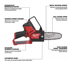 M12 FUEL 6 in. 12V Lithium-Ion Brushless Electric Cordless Battery Pruning Saw HATCHET (Tool-Only)