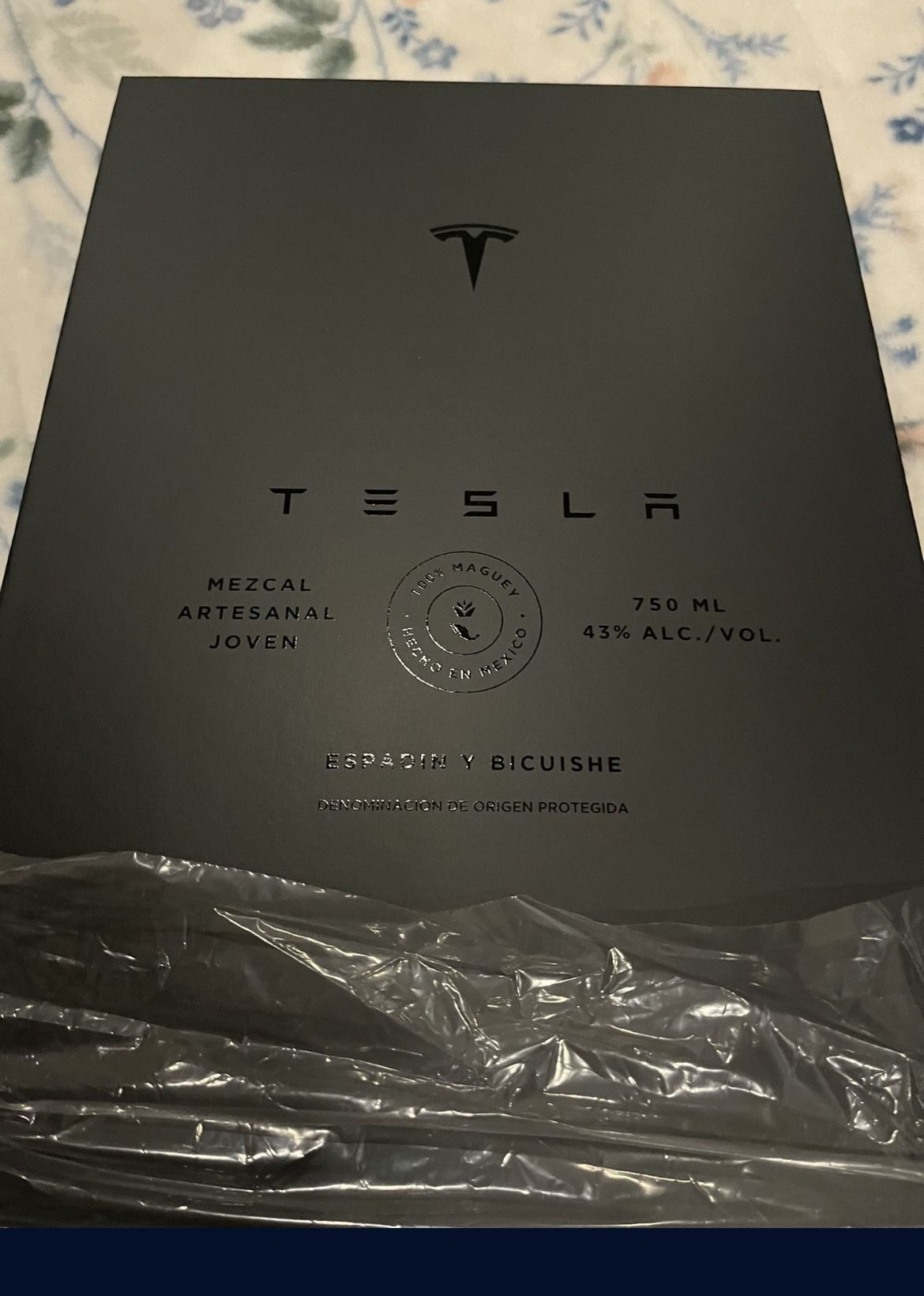 Tesla Mezcal Tequila Bottle