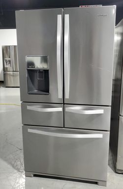 Whirlpool 4-Door Stainless Steel Refrigerator
