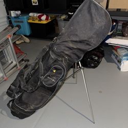 Golf Stand Bag With Clubs