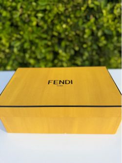 Authentic Fendi Roma Empty Luxury Gift Box with Ribbon – Large Storage Box