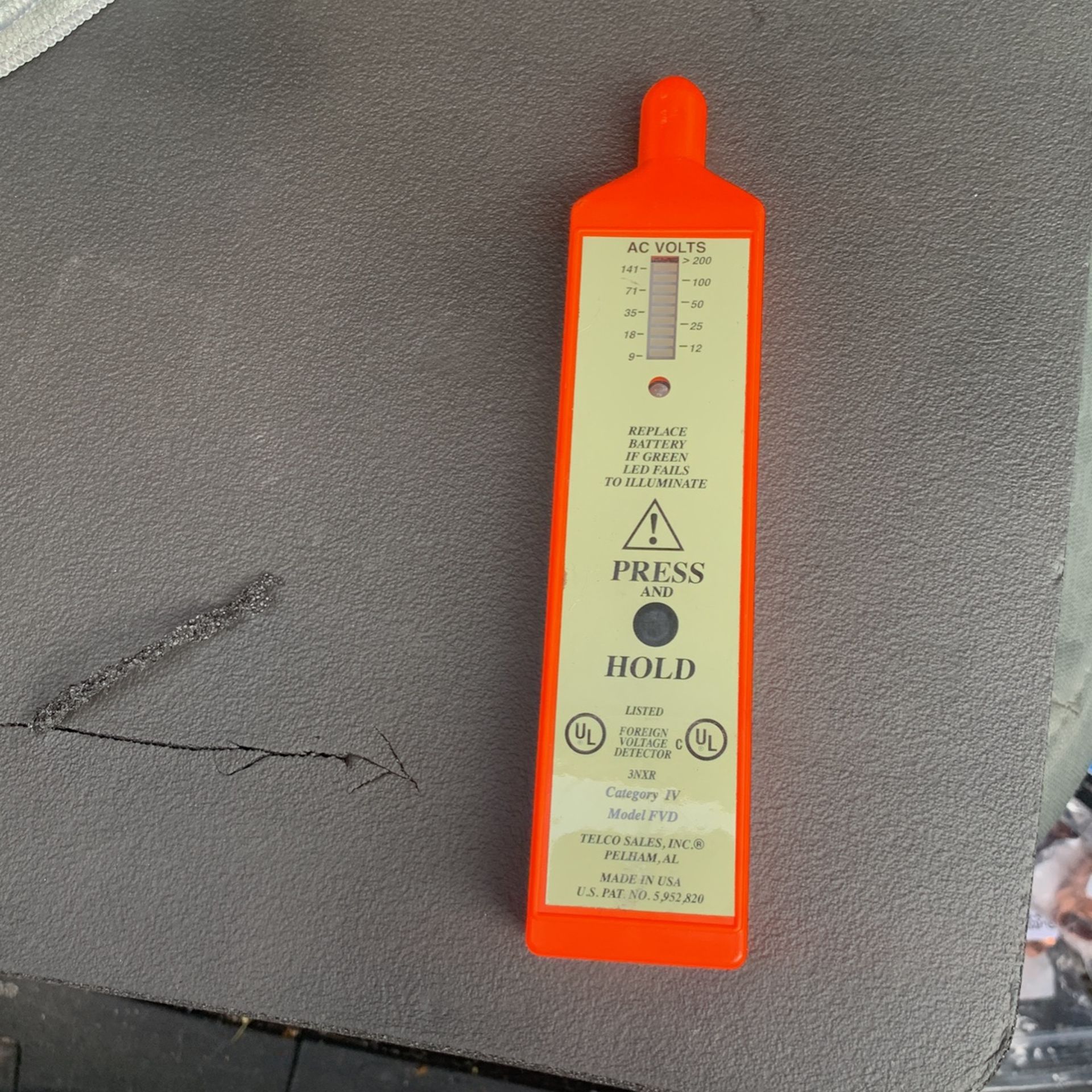 Telco Sales FVD Foreign Voltage Detector w/Pouch & Cond. Cap