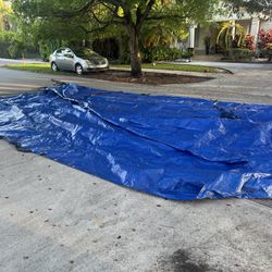 Blue tarp extra large 