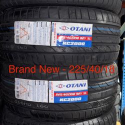 (4) - 225/40/18 Otani KC2000 Tires