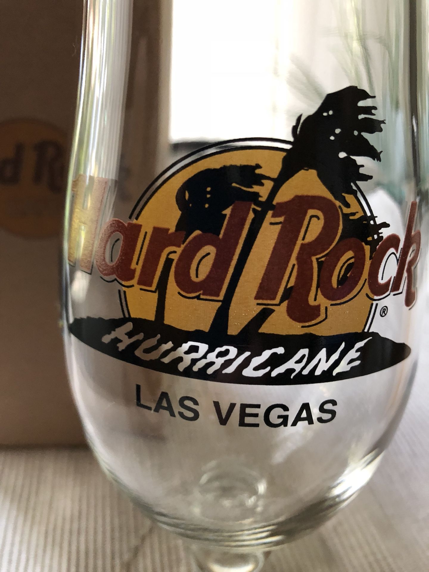 Las Vegas Hard Rock Hurricane & 2 Shot Glasses