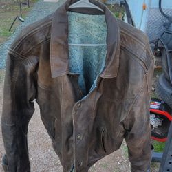 Reversible Leather/jean Jacket 