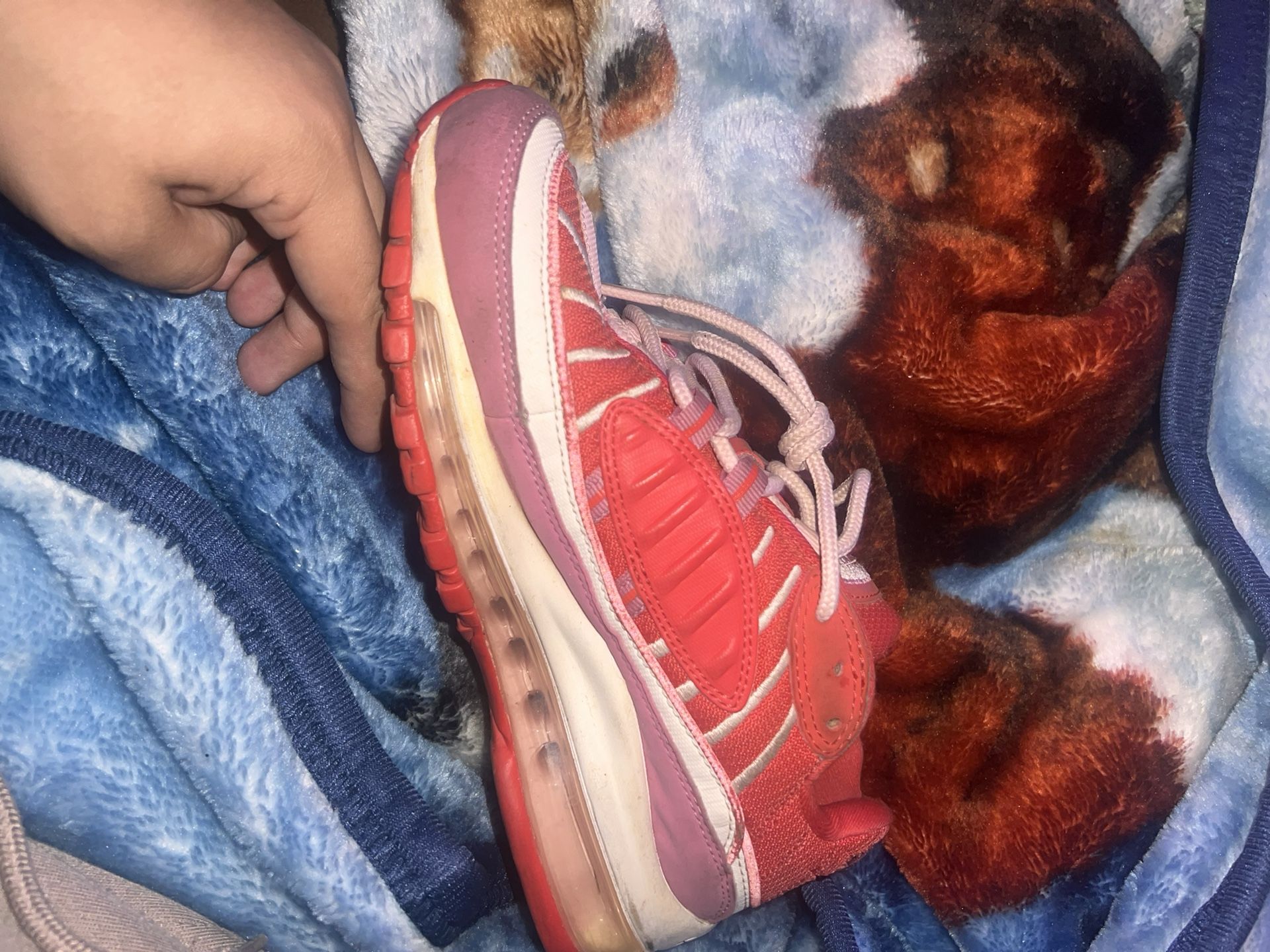 Nike Air Max 98 ( Track Red Magic Flamingo )