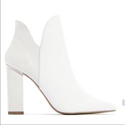 White Ankle Bootie
