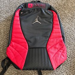 Nike Air Jordan 12 Retro backpack black and red  brand new