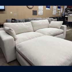102” ULTIMATE Plush Feather Cloud Sectional Sofa Couch