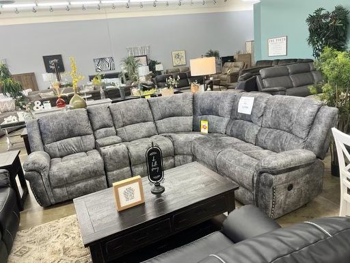 New. Gray Velvet. Power