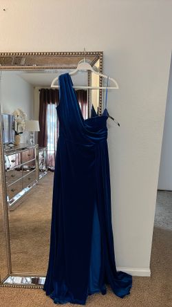 Royal Blue Velvet Stretchy  XL 
