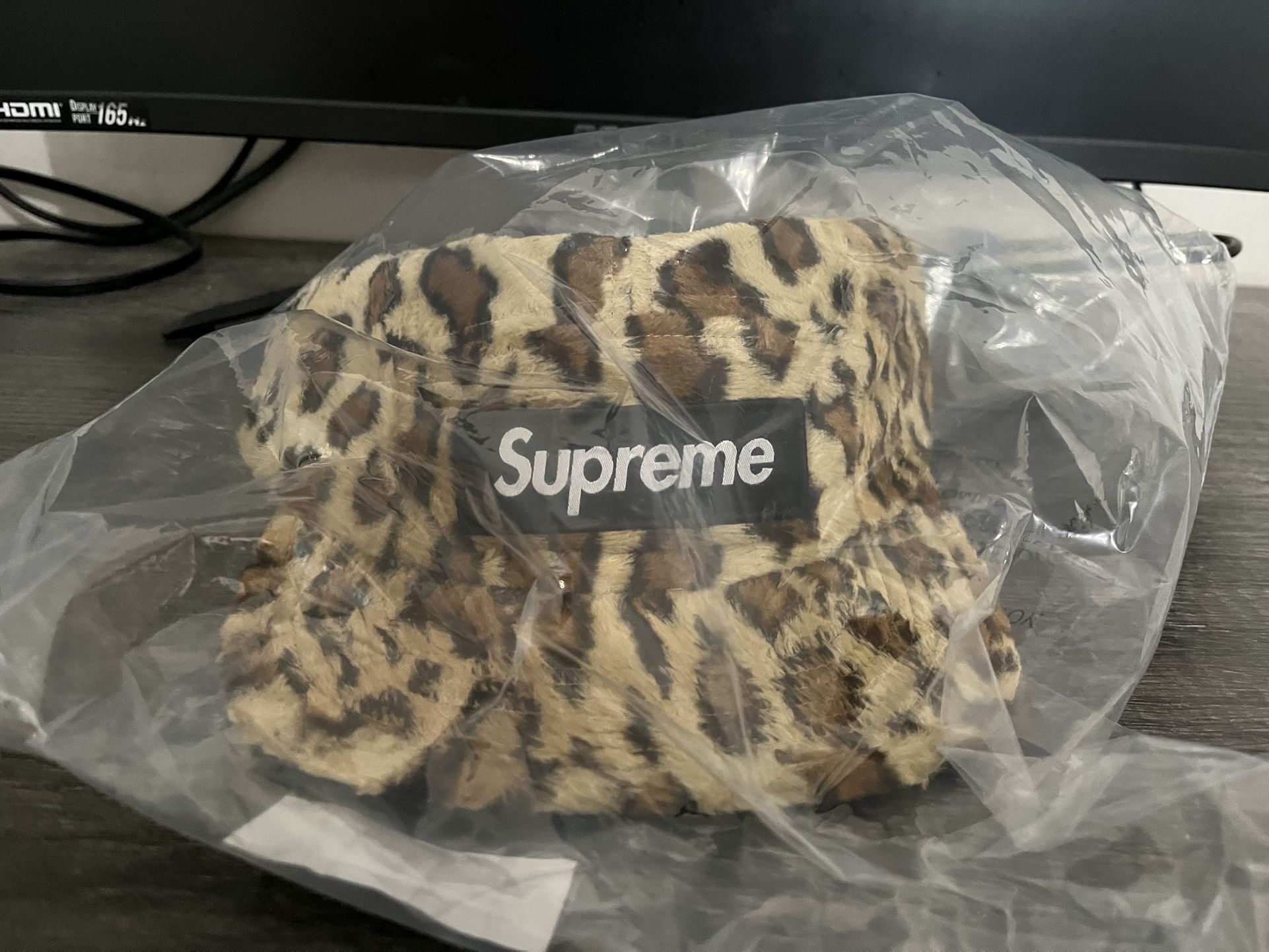 Supreme Goodenough Crushed Rayon Pile Camp Cap Leopard Size OS BRAND NEW