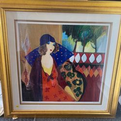 NDIGO CHAPEAU, Seriolithograph Itchak Tarkay 