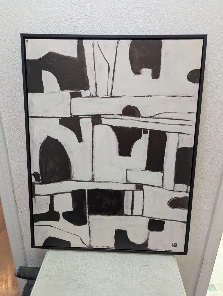 Black And White Abstract Art 