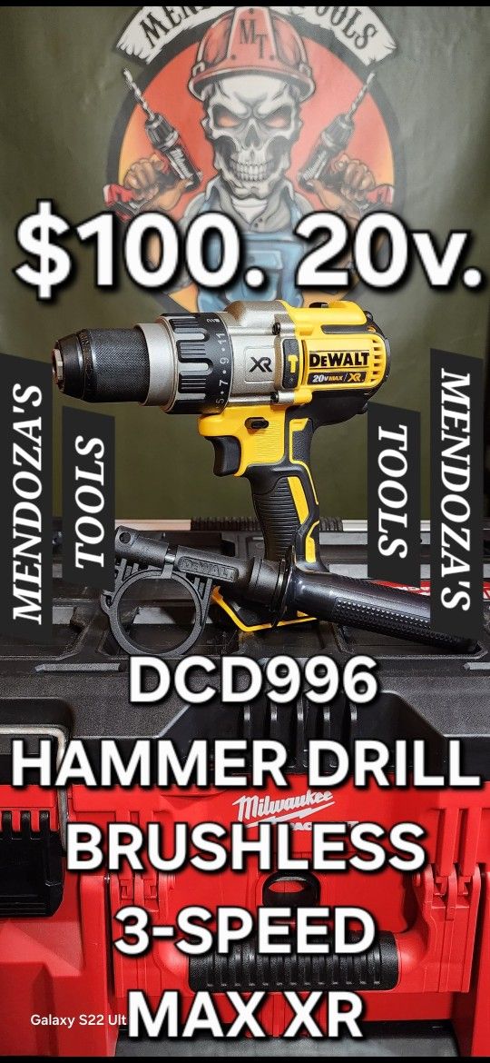 Dewalt Hammer Drill 3-Speed 20v MAX XR