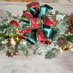 Fun Festive Floral Arrangements Wreaths Christmas Bells  And Center Pieces 