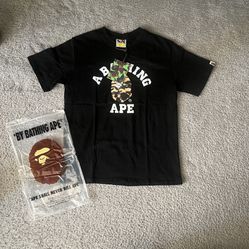 Bape College Tee Black/Yellow